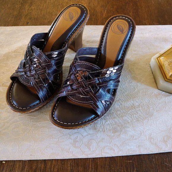 Nurture Women's brown Myla sandals, size 8, NWT, 3.5" heel - Picture 1 of 13